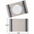 thumbnail image 2 of Leetaltree Khaki Grey Placemats，4PC, 2 of 6
