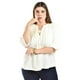 thumbnail image 1 of Blusa con detalle de moño Roman Fashion /Tallas Extras, 2657 (Hueso) blanco 42, 1 of 6