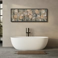 thumbnail image 5 of Large Framed Canvas Print Contemporary Floral Pattern with Neutral Earthy TonesWall Art Decorative Ready to Hang Painting for Living room Bedroom 60x20 inches Black Frame, 5 of 9