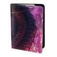 thumbnail image 2 of Pofeuu Neon Futuristic Dragon Print Travel Document Organizer Passport Holder Men Women for Family (6.5 in x 4.5 in),Wallet Holder Credit Card Clutch Bag Case, 2 of 5