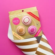 eos Holiday Lip Balm Sphere | Peppermint Cream, Whipped Vanilla Frosting and Cherry and Bright | Limited Edition | 0.25 oz | 3-Pack