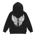 thumbnail image 4 of Kiijoy Girls Graphic Hoodie Casual Wing Print Long Sleeve Hooded Sweatshirt, Sizes 1-13, 4 of 6