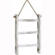 thumbnail image 3 of Estante de secado de escalera de toalla de mano para colgar en la pared de madera maciza, estante de almacenamiento de toallas de mano de 3 niveles con cuerda para colgar, 3 of 5