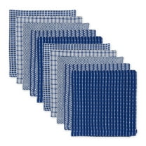 DII Blue Dish Cloths - Set of 10