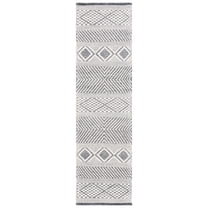 SAFAVIEH Vermont Wenonah Aztec Runner Rug, Ivory/Black, 2'3" x 8'