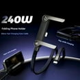 thumbnail image 6 of Invisible Holder Charger Cable with Stand, 240W Super Fast Charging Cord with Built-in Phone Stand, 2-in-1 Game-Changer ＆ Data Transfer Cable for Phones, Laptops, 5ft, 6 of 9