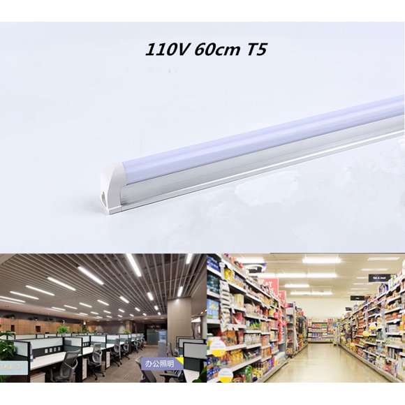 Cherish T5 Integrated 60cm LED Tube Wall Light 110V 48 LEDs White Warm