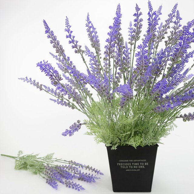 Gwong Decoración hogareña 1 Ramo 15 cabezas Lavanda Artificial Simulación Flower Inicio Decoración de Boda Gwong 99948
