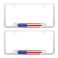 thumbnail image 1 of EeaseCA 2pcs Car License Plate American Flag Decorative Frame Car License Frame Shield, 1 of 7