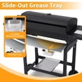 thumbnail image 4 of 4-Burner Propane Gas Grill with Cast Iron Grates, 302 Sq. In. BBQ Grilling Space, Foldable Side Shelves for Portable Outdoor Patio Camping, Black, 4 of 7