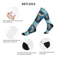 thumbnail image 5 of Rateoe Watercolor Turtle Compression Socks for Women and Men 20-30mmHg-Circulation Support Socks Knee High Nurse Pregnant Running Medical and Travel Athletic, 5 of 7