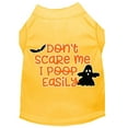 thumbnail image 3 of Halloween Pet Dog  Cat Shirt Screen Printed, "Don't Scare Me, I Poop Easily", 3 of 10