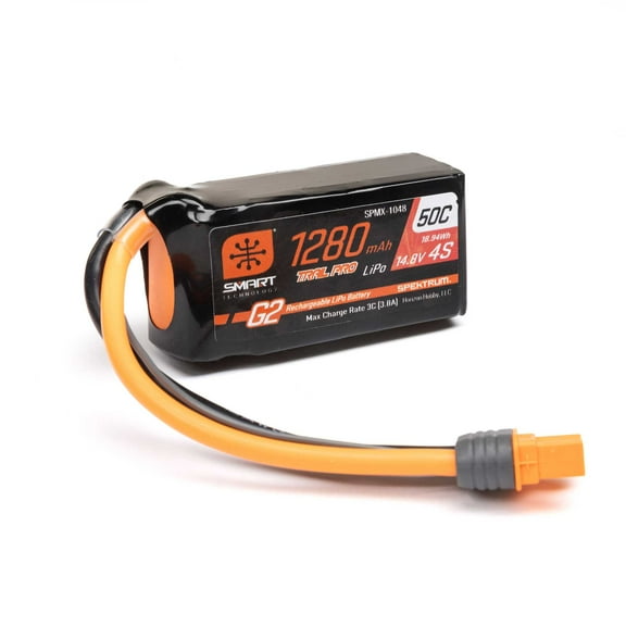 Spektrum Accessories Smart G2 Trail Pro 1280 4S 14.8V 50C LiPo w/ IC3 SPMX-1048