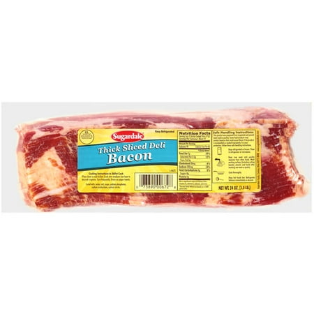 Sugardale Thick Sliced Deli Bacon, 24 oz - Walmart.com