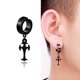 thumbnail image 5 of ZIMENew Popular 1 piece Stainless Steel Painless Ear Clip Earrings For Men/Women Punk Black Non PiercingEarrings Jewelry Gifts, 5 of 5