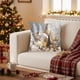 thumbnail image 5 of Herunwer Linen Plush Cartoon Snowman Print Pillowcase, Christmas Decorative Pillow Pillowcase (Without Pillow core), 5 of 6
