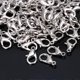 thumbnail image 2 of 100 Pack Lobster Clasps Jewelry Making Accessories Lobster Clasp, Platinum Color, 2 of 5