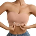 thumbnail image 2 of LADIGASU Women's Solid Color Sexy Seamless Push-Up U-Shaped Underwear Everyday Bras, 2 of 5
