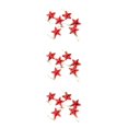 thumbnail image 4 of Yuarrent 6 piezas al aire libre árbol de Navidad estrella decoración Patio año nuevo fiesta de cumpleaños banquete adorno colgante rojo Type1 NO1 Yuarrent CBP484081, 4 of 6