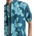 thumbnail image 3 of Camisa Quiksilver Hombre Caballero Playa Casual Sail Palm azul M, 3 of 8