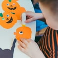 thumbnail image 4 of 4E's Novelty 24 Pack Large Foam Pumpkins for Crafts, 8" Halloween Craft Kits for Kids, 4 of 7