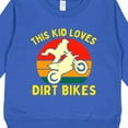 thumbnail image 3 of Inktastic This Kid Loves Dirt Bikes Motocross Toddler Sweatshirt, 3 of 4
