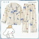 thumbnail image 2 of Pijama de Anime Sanrio Cinnamoroll Kuromi My Melody para niños, cárdigan informal de manga larga con cuello vuelto, ropa de dormir para niñas, primavera y verano, 2 of 4