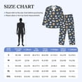 thumbnail image 4 of Honeii Cartoon Animals Pattern Mens Pajamas Set,2pcs Men's Lounge Long Sleeve Sleep Shirt and Pajama Bottoms Sleepwear Set,Mens Pjs Sets-Small, 4 of 7