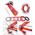 thumbnail image 3 of Cadena de Desviador trasero deal Paquetes Kit Conversión de Rojo 17T shamjiam Tensor de cadena de bicicleta, 3 of 9