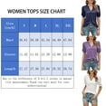 thumbnail image 5 of SHIBEVER Tops for Women Casual Loose Fit Blouses Fashion Summer Tunic T Shirts Dressy Soild White Tops for Women Size L, 5 of 5
