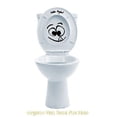 thumbnail image 3 of Funny Face Toilet Art Vinyl Decals with Hello Again Lettering, Great for Boys Bathroom, Glossy Black, 3 of 3
