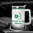 thumbnail image 5 of Freak In The Sheets Excel Tumbler 40Oz with Handle and Straw Office Mug Accountant Funny Cug Gifts for Boss CPA, CFO, Coworkers, Men, Women, Accounting Graduation, 5 of 6