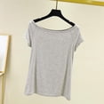 thumbnail image 2 of Womens Tops V Neck Summer Petal Sleeve Casual Tshirts, 2 of 7