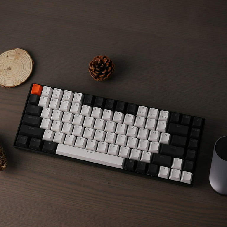 Keychron K2 75% Layout Hot-swappable Bluetooth Wireless/USB Wired  Mechanical Keyboard with Gateron G Pro Brown Switch/Double-Shot Keycaps/RGB  Backlit