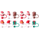 thumbnail image 1 of Tapas Paja Navideñas PVC 10 Mm para 30/40 Oz (6 Unidades), 1 of 9