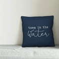thumbnail image 2 of Creative Products Toes in the Water Navy 16x16 Indoor / Outdoor Pillow, 2 of 2