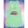 thumbnail image 3 of Memorial Day Patriotic Flag Racerback Tank Women -Image by Shutterstock, Female Small, 3 of 4