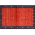 thumbnail image 1 of Ahgly Company Indoor Rectangle Contemporary Chestnut Brown Abstract Area Rugs, 6' x 9', 1 of 6