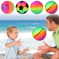 thumbnail image 2 of Beach Volley Ball Outdoor/Indoor Kids Beach Ball Iatable Ball Rainbow, 2 of 8