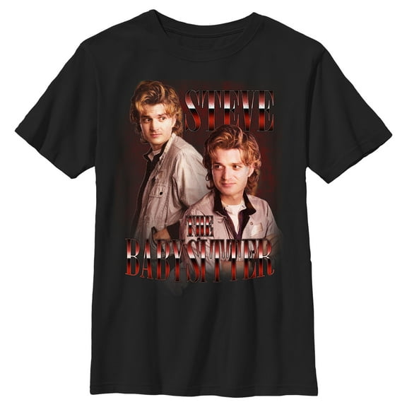 Netflix Boy's Stranger Things Steve The Babysitter Graphic T-Shirt