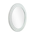thumbnail image 3 of Rustic Neutral Wood Framed Round Wall Mirror With Inlaid Rope, 3 of 7