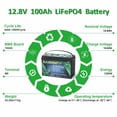 thumbnail image 2 of Batería para carrito de golf DJLBERMPW 36 V 100 Ah, litio 4480 Wh con BMS, 2 of 9