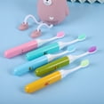 thumbnail image 2 of Kid-Friendly Foldable Travel Toothbrush for Ages 3-12 – Soft Bristles, Toy-Shaped Design, Portable & Compact, Single Pack, Durable Material, Promotes Independent Brushing, Gentle on Gums, Sky Blue, 2 of 5