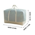 thumbnail image 3 of Thickened Coarse Linen Clothing Quilt Storage Bag, Washable Soft Moving Storage Box, Breathable, Foldable Design for Organizing Clothes and Bedding, 3 of 9
