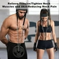 thumbnail image 3 of CHICCLO Neck Trainer, Neck Harness Weight Lifting, Neck Exercise Equipment With Adjustable Long Steel Chain, 3 of 5
