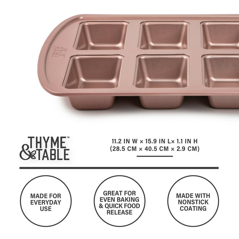 HONGBAKE Mini Loaf Pan for Baking Bread, Nonstick Small Banana Bread Tins  Set of 3, 6 x 3.3 x 2 In Tiny Carbon Steel Meatloaf Pan - Rose Gold