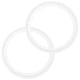 thumbnail image 1 of Uxcell 2-Pack Junta Tórica de Silicona 2.9 in/72.9mm Junta de Sellado se Ajusta para OD 3.6 in/91mm Ferrule de Soldadura Sanitaria Blanca, 1 of 1