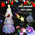 thumbnail image 5 of Costway 8FT Inflatable Christmas Tree Blow up Holiday Decoration with Rotating & LED Light, 5 of 10