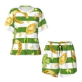 thumbnail image 4 of Picia Watercolor St Patrick Day Pajamas Sets for Women Soft Short-Sleeved Pjs with Lounge Shorts Two Piece Sleepwear-XX-Large, 4 of 9