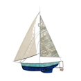 thumbnail image 1 of Eco Style Home esh144 Sailboat Wall Decor  Tan &amp; Gray, 1 of 1
